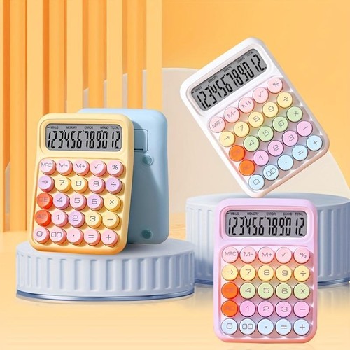 Calculator Candy Cartoon Keyboard Colour Mechanical Silent - Picture 13 of 20