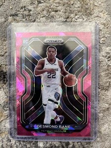 2020 Prizm DESMOND BANE #297 Pink Cracked Ice RC Rookie Memphis Grizzlies