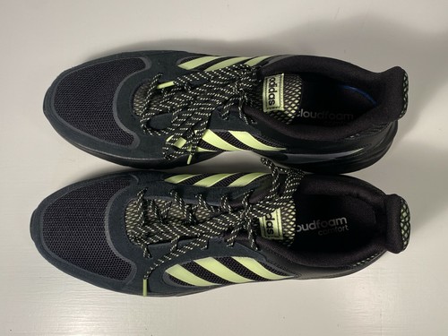 Adidas 90s Valasion Black Neon Sneakers Men Size 12 - Picture 5 of 8