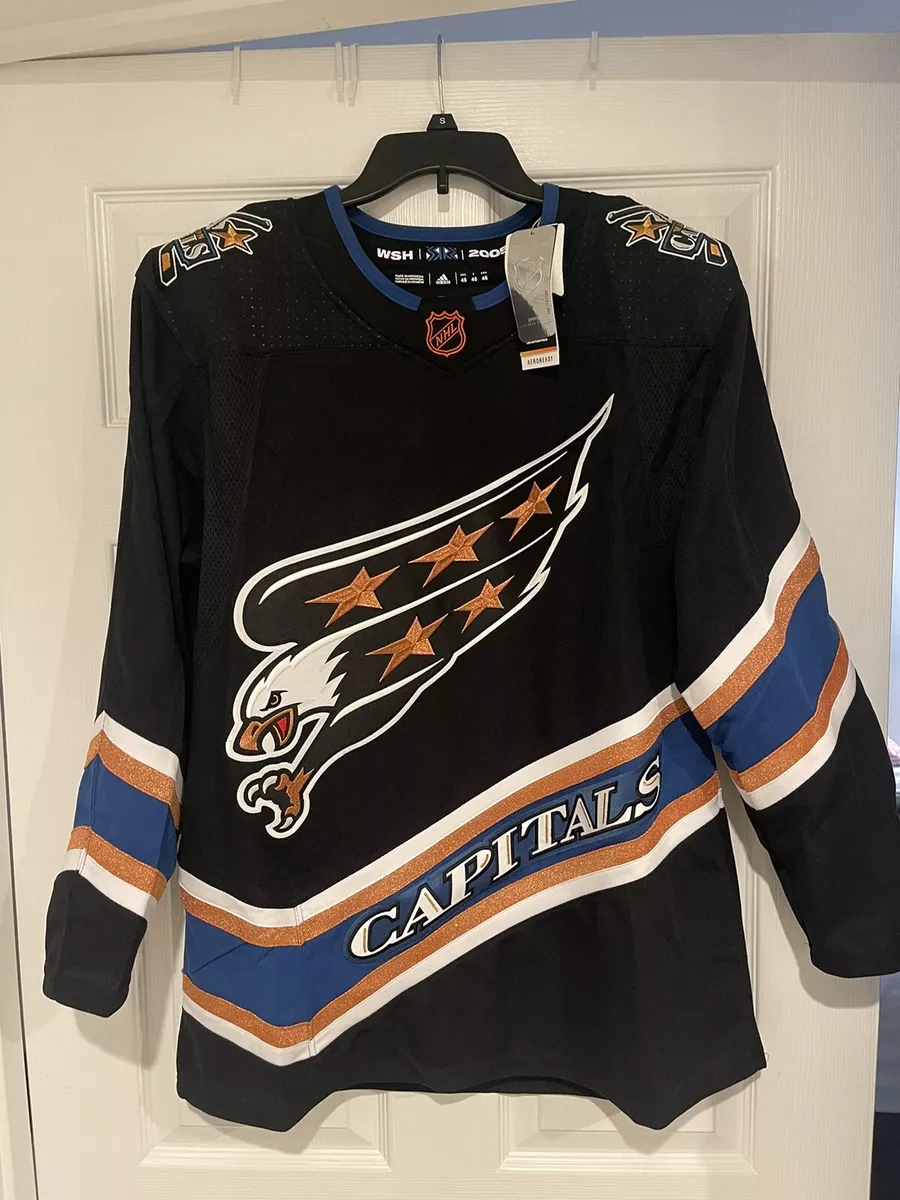 WASHINGTON CAPITALS AUTHENTIC ADIDAS REVERSE RETRO HOCKEY JERSEY SIZE 46