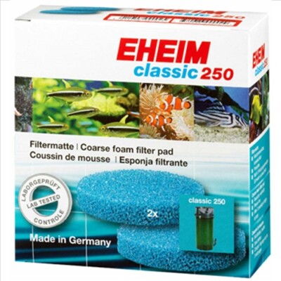 Eheim Classic 250 2213 Canister Filter Coarse Blue Pad (2) 2616131
