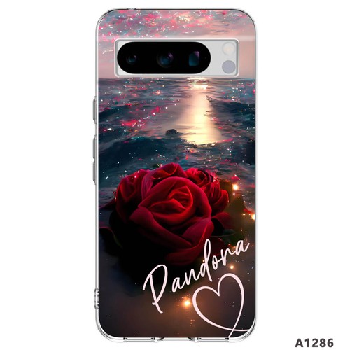 Cover personalizzata fiore rosso per telefono Google Pixel 9A 8 Pro 7A 6 5 4A TPU - Foto 9 di 58