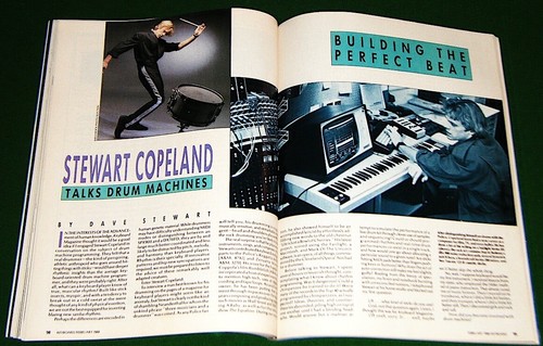 1988 KEYBOARD Magazine w/ Soundpage Flexi Record, No Label, Stewart Copeland - Picture 8 of 10