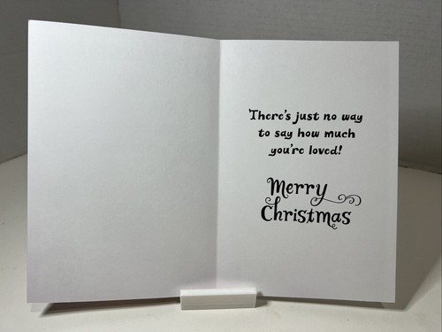 Hallmark Christmas Greeting Card Unused Granddaughter Emoji Gift Tree Heart - Picture 2 of 4