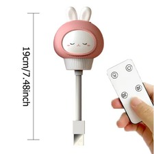 LED Chlidren USB Night Light Cute Cartoon Night Lamp Bear Remote Control for Bab