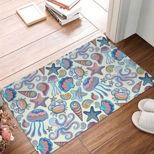 Colorful Sea Animal Doormat Non Slip Bath Mat Bathroom Floor Rug Home Decor Rugs