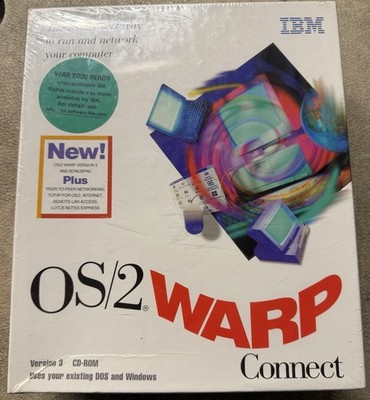 NEW SEALED IBM OS/2 Warp Connect Version 3 3.5'' Disk Vintage Computer Software