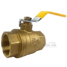 1-1/4" NPT Brass Ball Valve Full Port Shut-Off Valve CSA Approved 600psi WOG