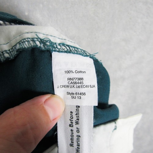 J. Crew Chino Shorts Size 6 Womens Teal Green Casual Everyday - Picture 6 of 7
