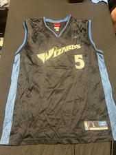Vintage Reebok Kwame Brown Washington Wizards Jersey 5 Mens Size: L NBA