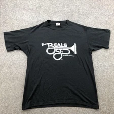 Vintage Beale St Memphis Shirt Mens Large Black Jerzees Made USA Blues 90s