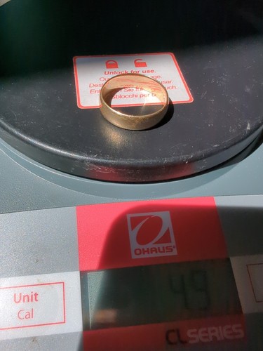 Size 11 Men's Gold Band 14k 4.9 Gram Grams 14 Karat - Picture 7 of 10