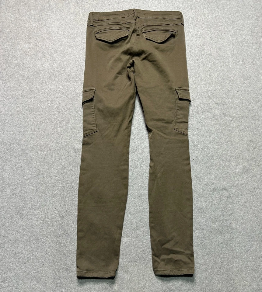 Pantalones cargo Joes Jeans para mujer 28 verdes pierna ajustada elásticos chinos militares Foto 2 de 4