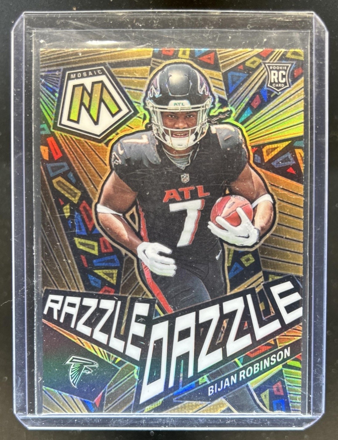 2023 Panini Mosaic Bijan Robinson Razzle Dazzle RC Rookie #RD-23 Falcons