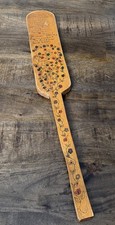 Vintage Signed Spanking Paddle High School Principal Wooden Corporal Punishment