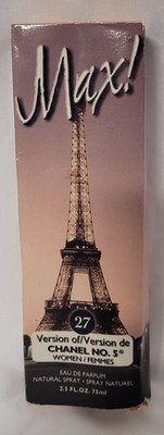 Max! 27 Perfume Natural Spray Diamond Edition Regular Size 2.5 fl oz Vintage