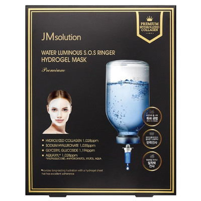 JMsolution Water Luminous SOS Ringer Hydrogel Mask Premium 5ea