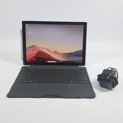 Broken Microsoft Surface Pro 7 1.1GHz 8GB RAM 128GB SSD Cracked Screen