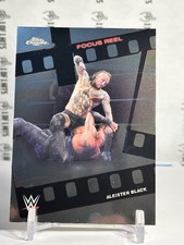 Aleister Black 2026 Topps Chrome WWE #FR-27 Focus Reel Insert Trading Card