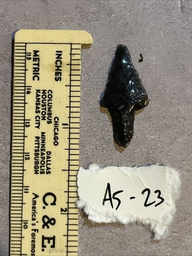 Authentic Obsidian Arrowhead Northwest/Southwest/Southern CA Estate Find A5-23 - Picture 1 of 2