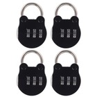 4 Pcs Zahlenschloss Schlösser Für Koffer Taschenschloss Schließfachschlösser