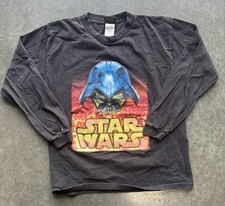 Vintage Y2K Star Wars Sith Darth Vader Graphic Long Sleeve Shirt Size Boys Large