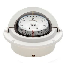 Ritchie F-83W Voyager Compass - Flush Mount - White F-83W UPC 010342140074