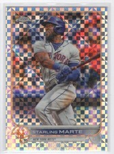 #USC106 2022 Topps Chrome Update X-FRACTOR Starling Marte 70/99 New York Mets