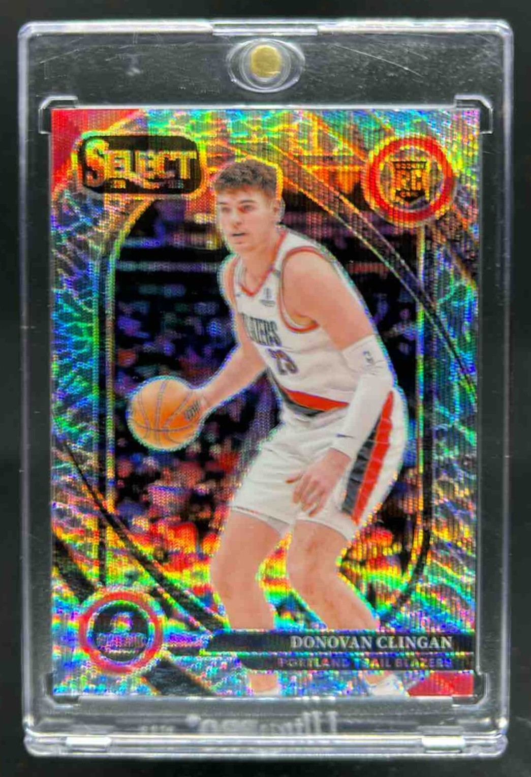 2024-25 Select Donovan Clingan Courtside Elephant Prizm RC #270 Trail Blazers