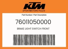 KTM Genuine Brake Light Switch Front - 76011050000