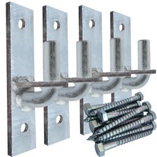 Wall Mount Gate Hinge, Sturdy Fence Gate Hinges Fence Post Chain Link Gate Hi...