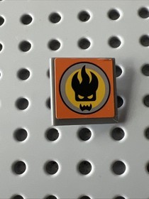 LEGO Agents Printed Parts Lot Slopes Tiles Brick Rotor Flame Skull 11pcs