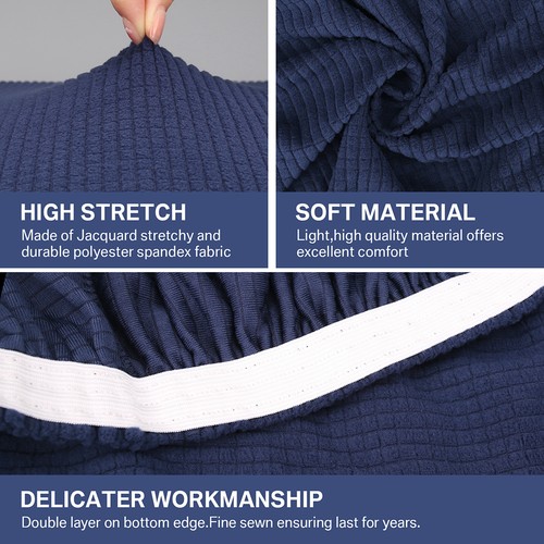 Jacquard Stretch Individuell Sofa Kissenbezüge Couch Sitz Schonbezug Abnehmbar - Bild 42 von 66