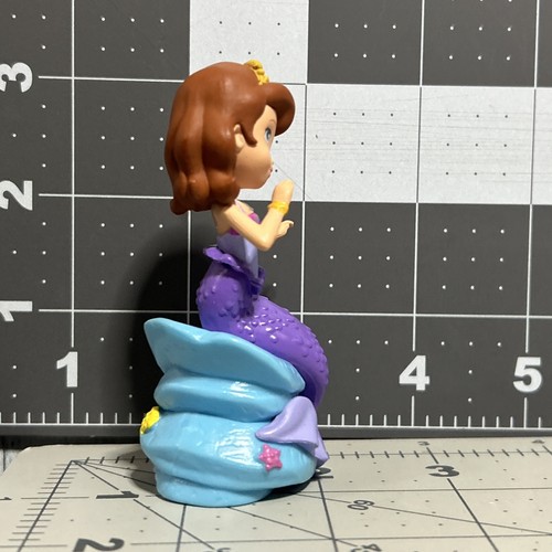 Disney Sofia The First Toy Mini Figure Mermaid Princess Purple Coral Reef Rock - Picture 4 of 6