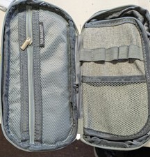 Teacher Created Resources Gray Pencil Case Multifunctional Large Capacity Bag Po