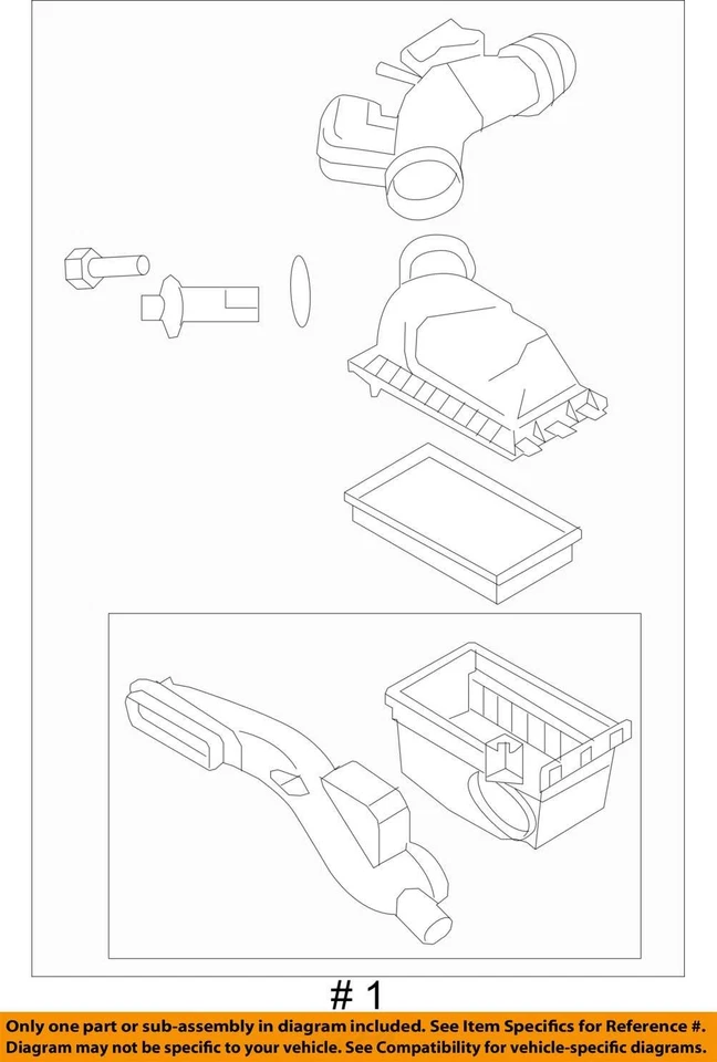 2007-2009 Lincoln Mkz Air Cleaner Intake-duct Hose Tube RXW3T - Image 3 of 3