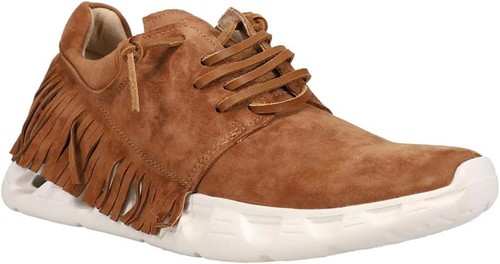 NWOB Vaneli Brown leather suede fringe 8.5 Alvina adorable sneaker comfort shoe - Picture 1 of 6