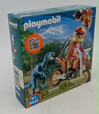 PLAYMOBIL 9431 Motocross-Bike mit Raptor Dino Dinsaurier Motorrad Saurier NEU