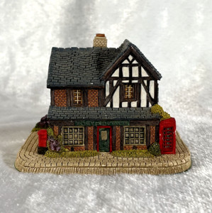 Fraser Creations Miniature Post Office Sculpture Made in Scotland - 1990 - NICE!