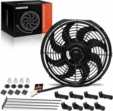 A-Premium 12'' 12 inch Slim Fan Pull Universal Electric Radiator Cooling Fan...