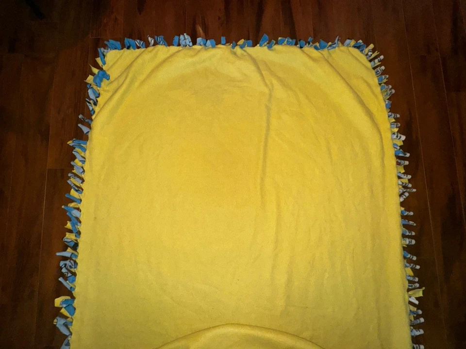 Disney Aladdin Genie Fleece Corbata Manta Hecha a Mano Doble Capa Flecos 95x52 Cuerpo Foto 4 de 4