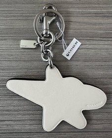 NWT Coach Cosmic Collection Saturn Star Bag Charm Keychain Fob CN741 Chalk Multi