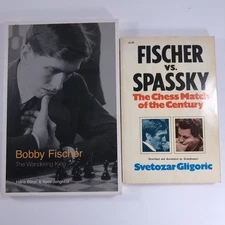 2 CHESS books Bobby Fischer: The Wandering King + Fischer vs. Spassky PBs