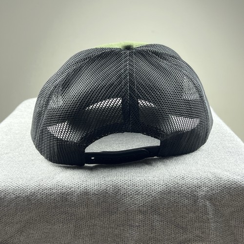 Liberty Flames Hat Cap Adult Snapback Green Black Trucker Mesh Leather Patch - Picture 4 of 8