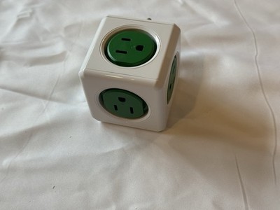Allocacoc Original Powercube - 5 Outlet -  Green - Gently used