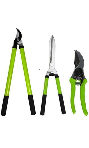 Gartengeräte Set Gartenpflege Set 3er Set Bypass Schere Schere Gartenschere - Bild 5 von 6