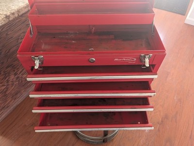 スナップオン　Blue-Point ツールボックス レッド Snap-On Blue-Point KRW184 4 Drawer Portable Toolbox Heavy Duty | eBay