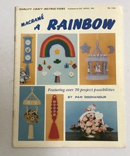 Macrame A Rainbow 1980 Arts Crafts Vintage Sc More To Choose