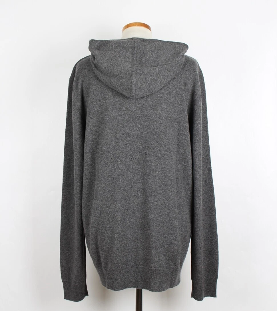 HERMÈS Felpa con cappuccio Hermes scacchi e ombre in cashmere 110 51165018