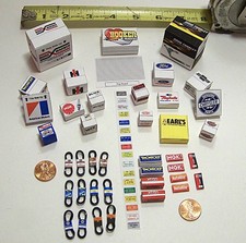 1/24 Garage Diorama Essential Parts-Fan Belts, Spark Plugs, Auto parts & More #3